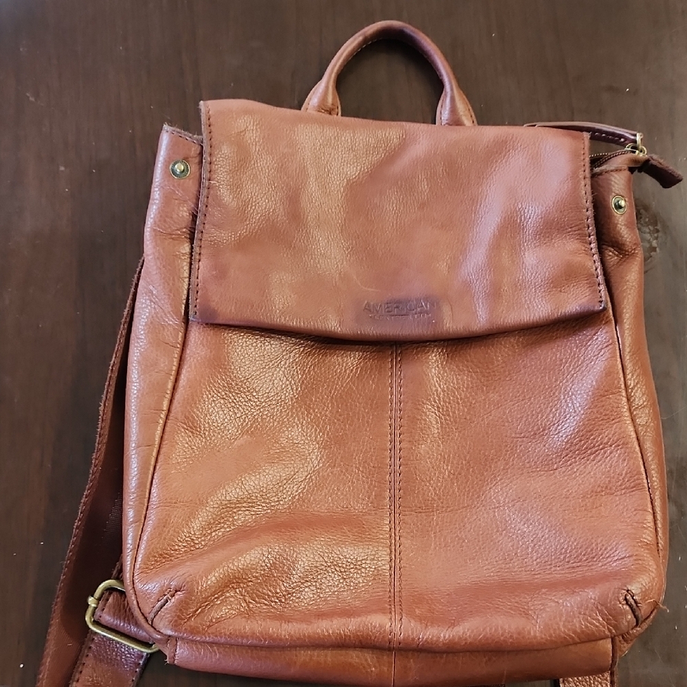 American Leather Brown Backpack